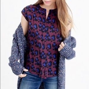 J crew Leopard Tank size 6